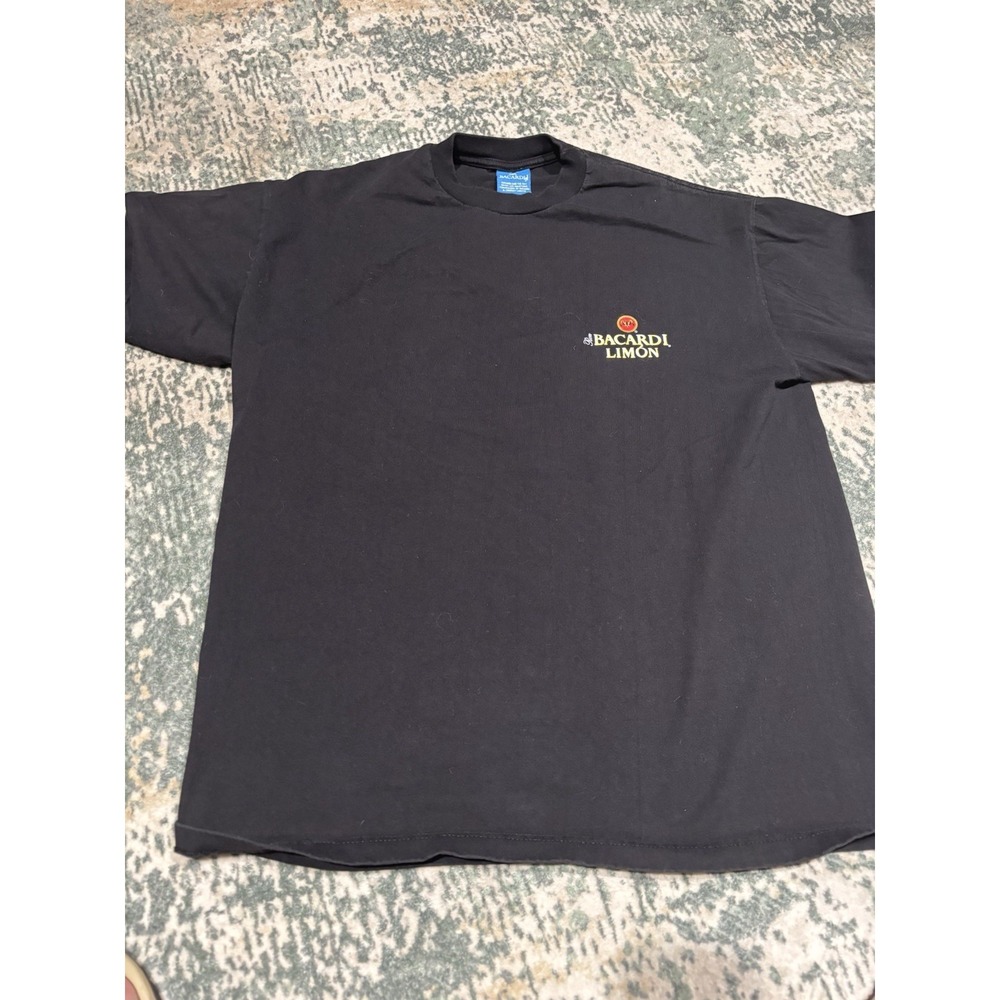 vintage 90s Bacardi Limón‎ promotional t-shirt XL Double Side Print